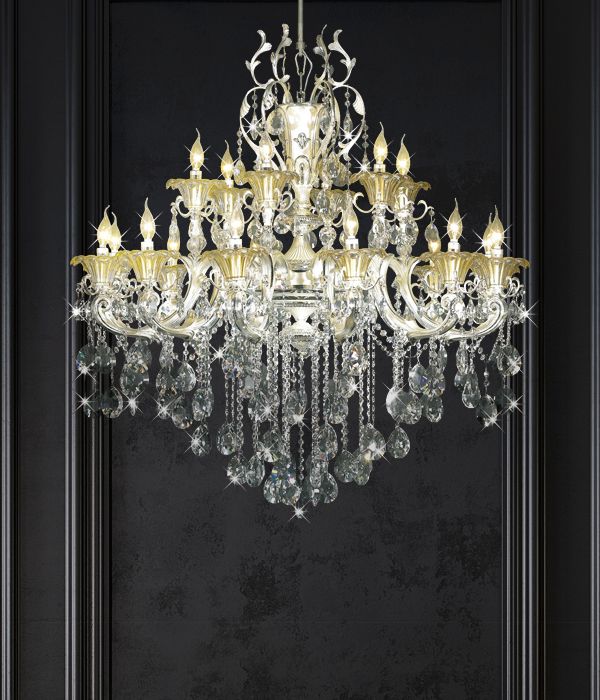 올리비아 18등 크리스탈펜던트조명 대형샹들리에