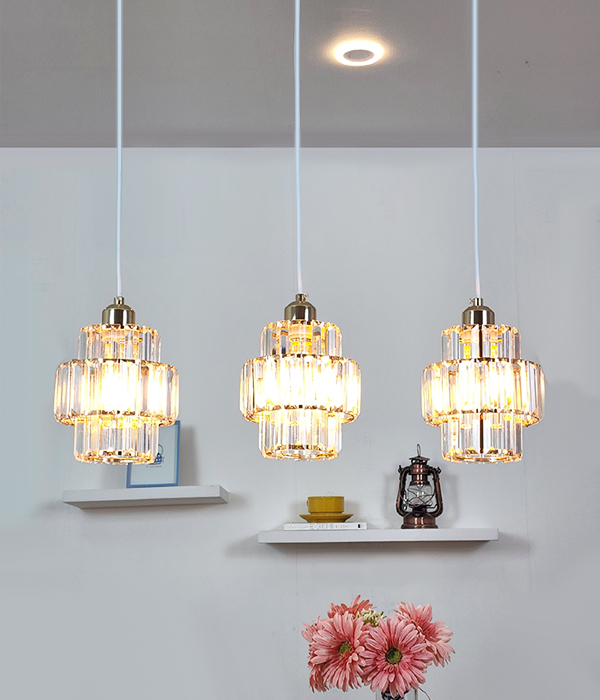 스키아 3등 크리스탈식탁등 LED식탁등