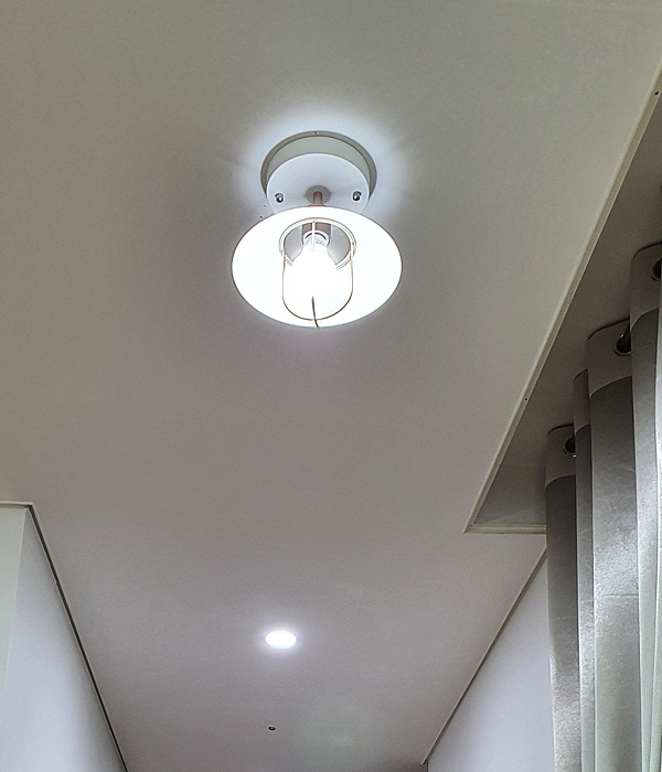 미니아 1등 베란다조명 현관센서등 화이트